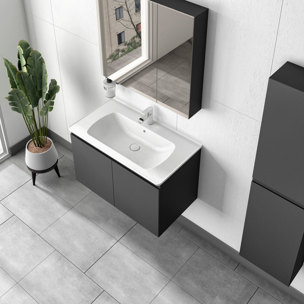 Alpin Banyo Dolabı Takımı - Ayna Dolaplı