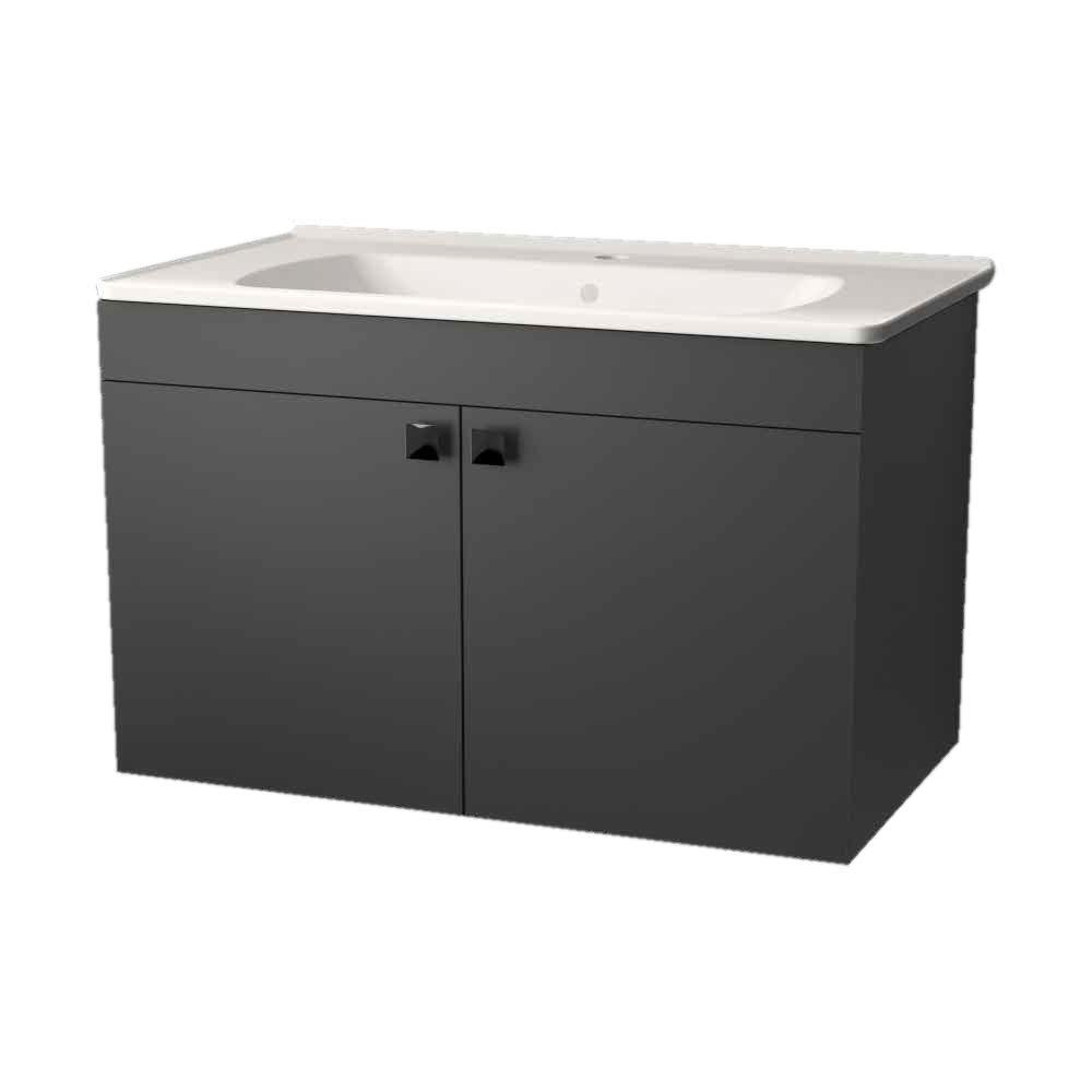 Pors Banyo Dolabı Takımı - Aynalı Dolaplı