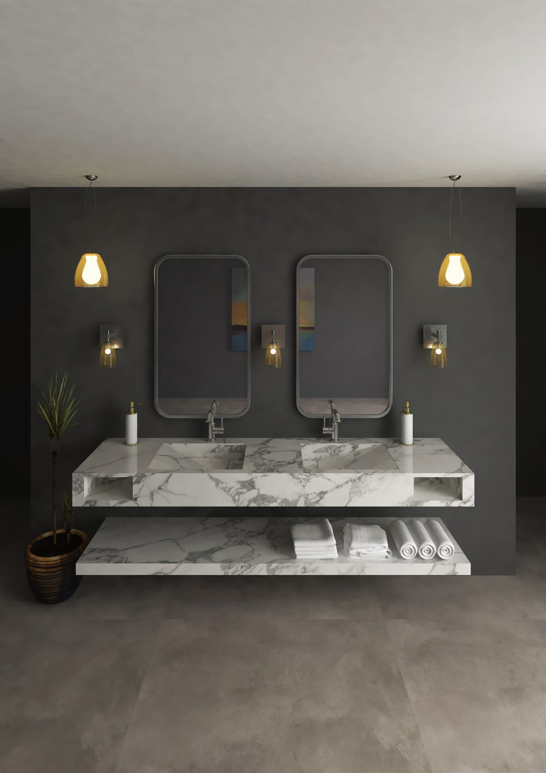 Lavelli Porselen Seramik Lavabo