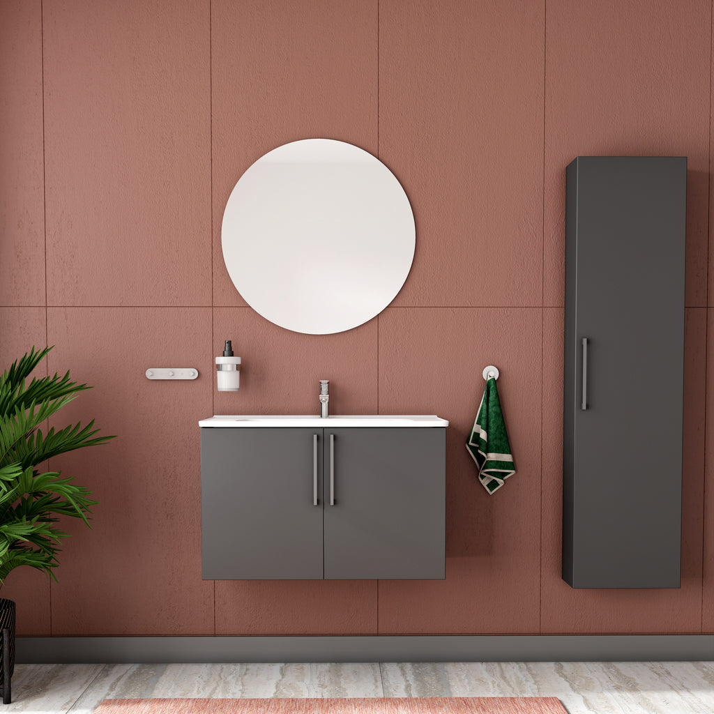 Mono Banyo Dolabı Takımı - Aynalı