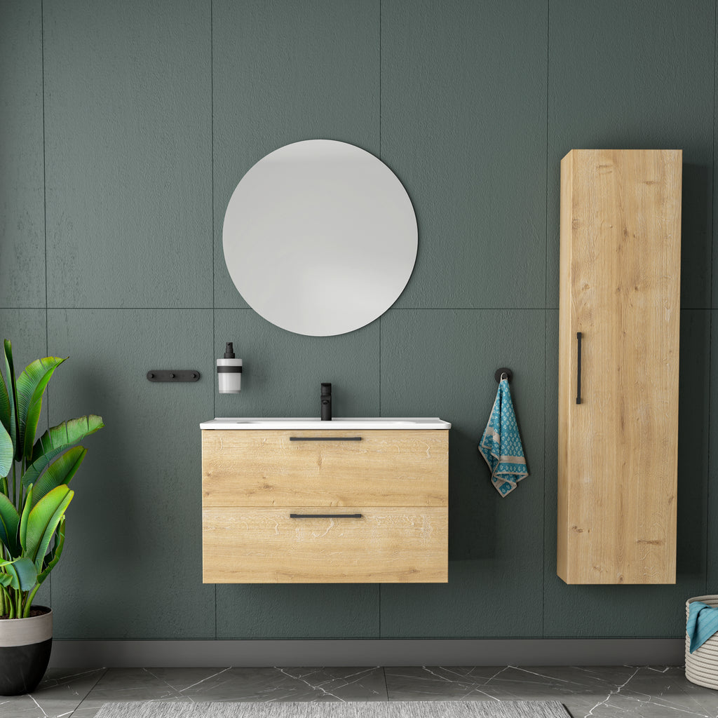 Nil Banyo Dolabı Takımı - Aynalı