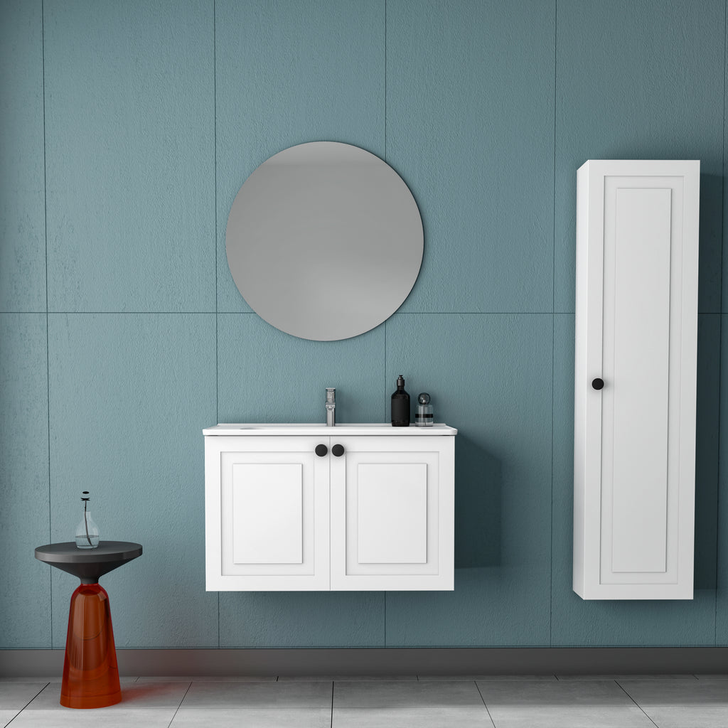Sava Banyo Dolabı Seti - Aynalı