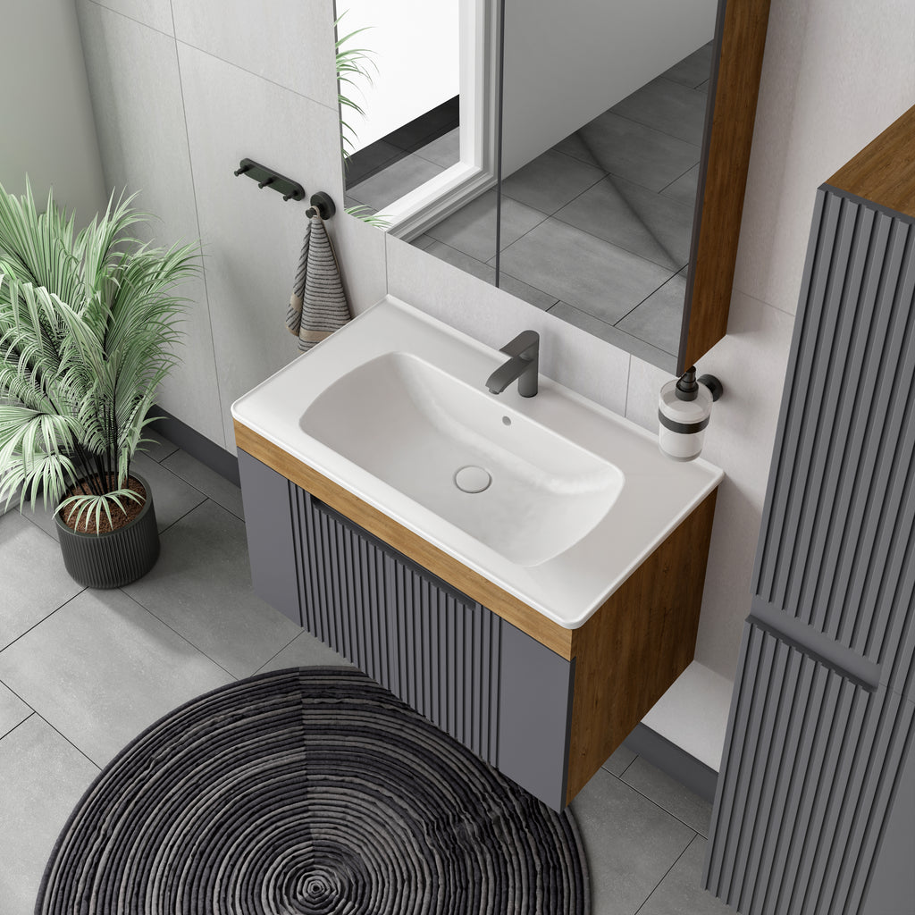 Togo Banyo Dolabı Seti - Ayna Dolaplı